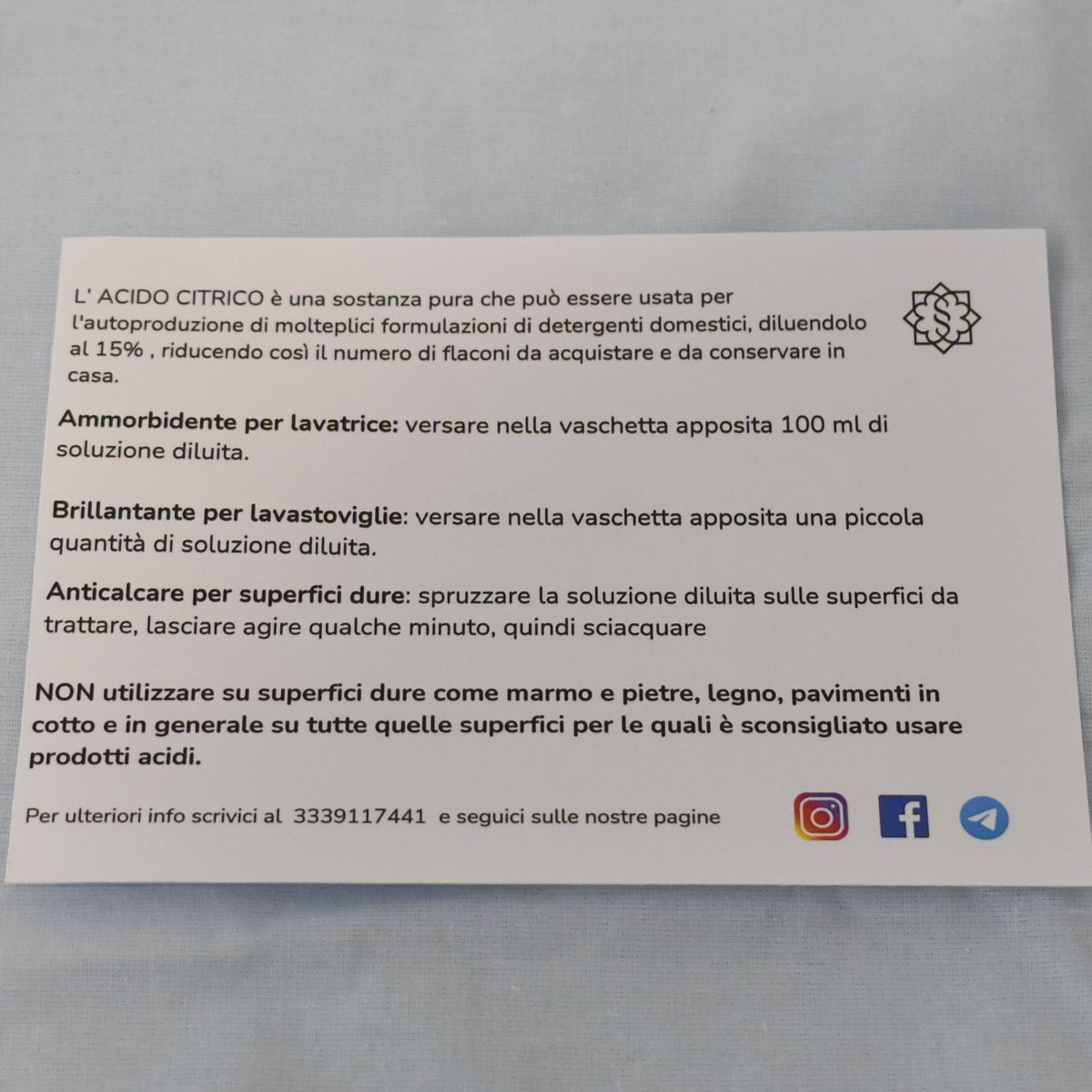 Acido citrico